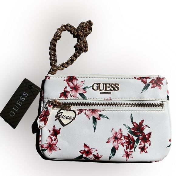 Guess Floral Chain Wristlet Wallet - Picture 2 of 10